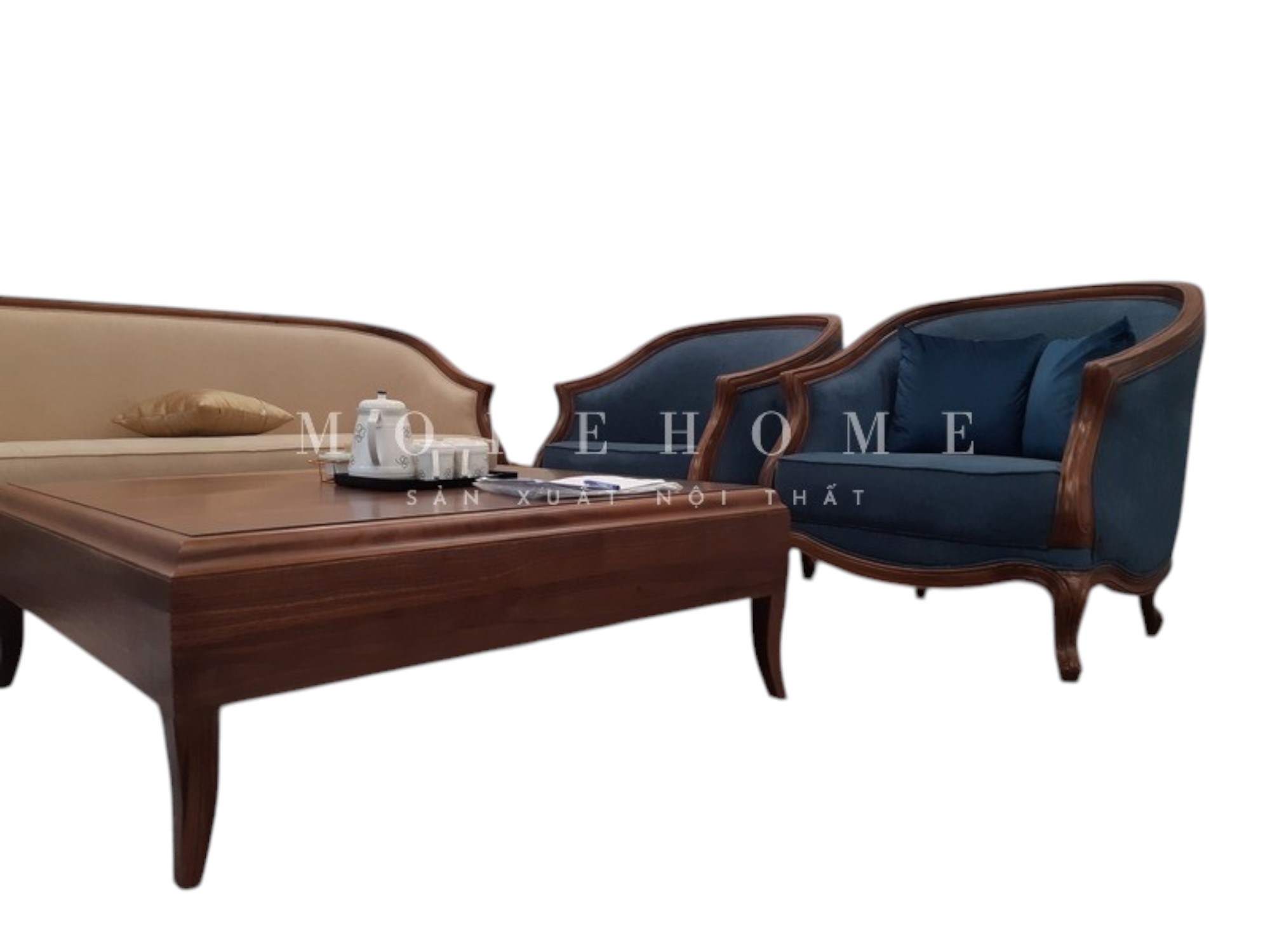 Sofa cho biệt thự tân cổ điển sang trọng